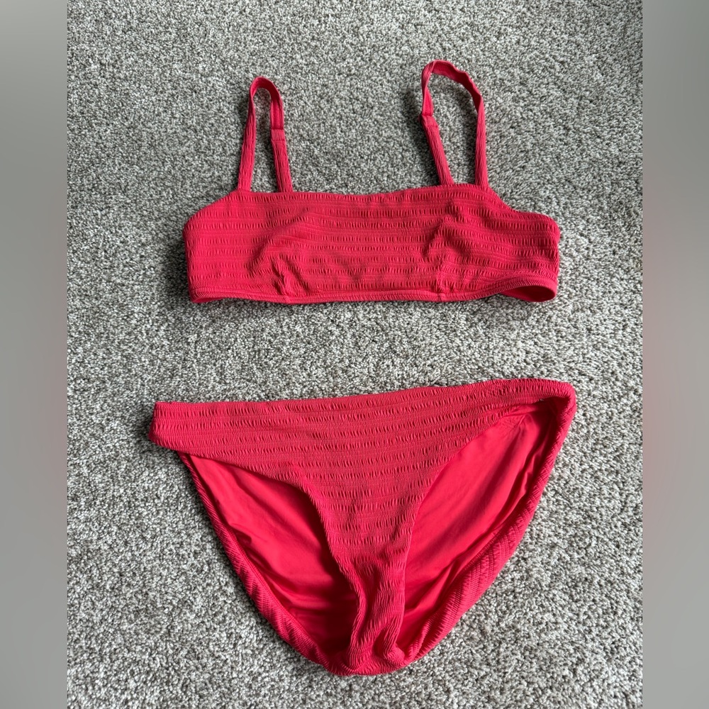 Faherty 2 piece Swimwear, coral, size m
